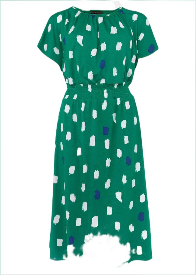  Pia Spot Dress Green 220464693