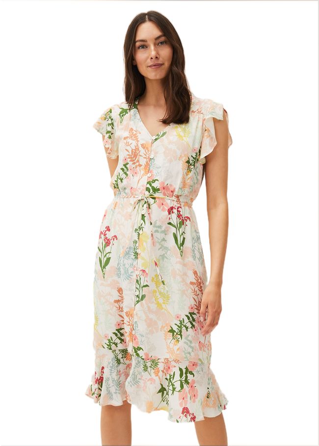  Remee Floral Shirt Dress Pink/Orange 220467939