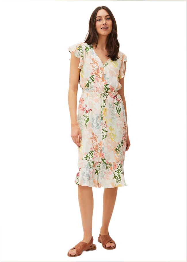  Remee Floral Shirt Dress Pink/Orange 220467939