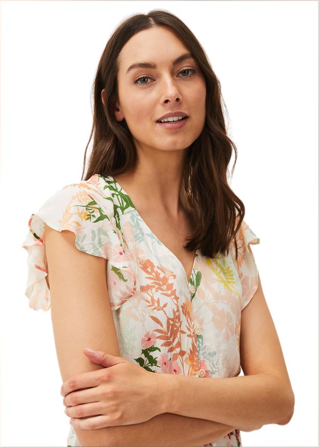  Remee Floral Shirt Dress Pink/Orange 220467939