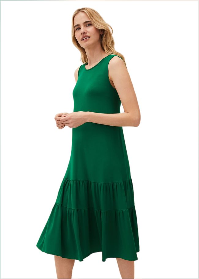  Penny Midi Jersey Dress Green 220491693