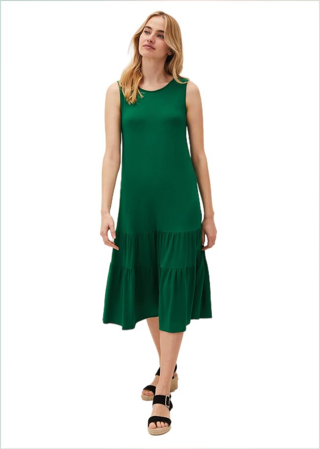  Penny Midi Jersey Dress Green 220491693