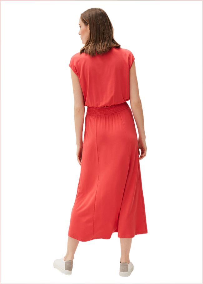  Kiera Jersey Shirred Waist Midi Dress Pout 220532876