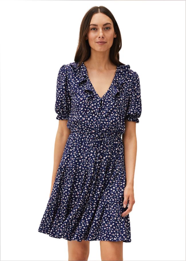  Emily Ditsy Print Dress Navy 220534351