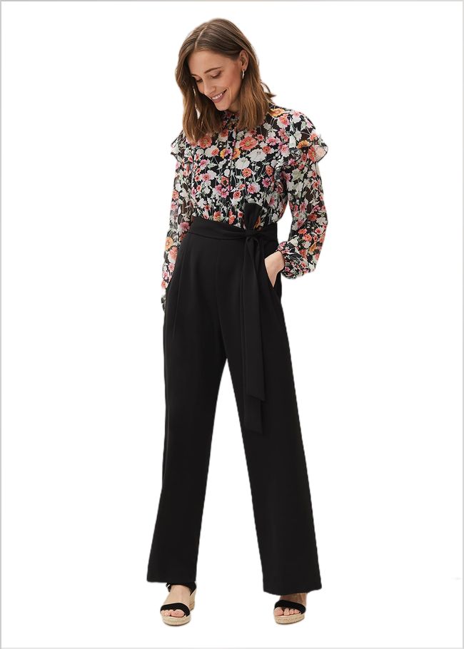  Sophie Floral Print Jumpsuit Black/Floral 220555192