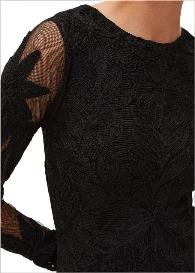  Isobel Tapework Lace Dress Black 220576050