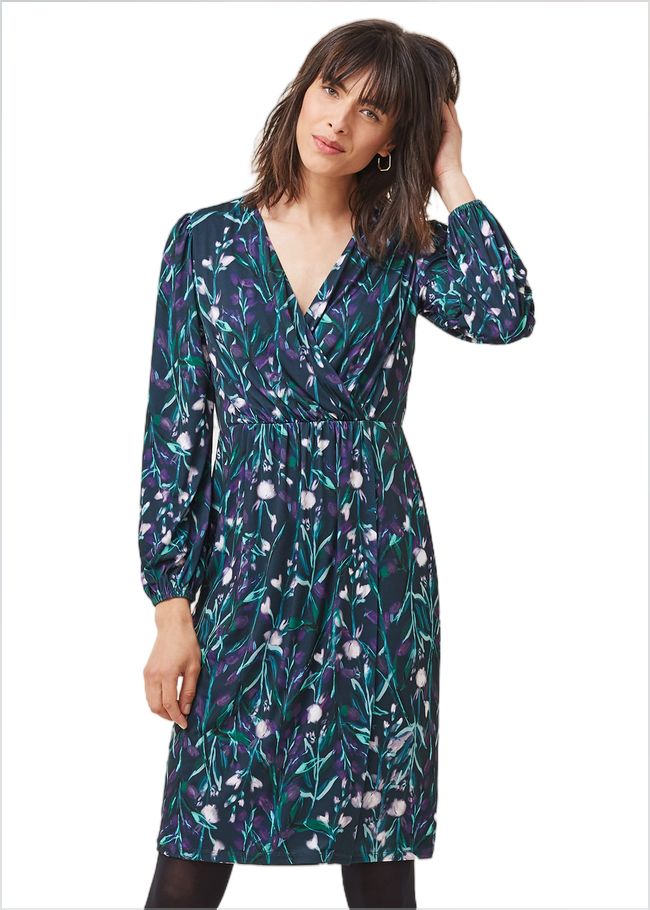  Beatrix Floral Jersey Dress Multi-Coloured 220602000