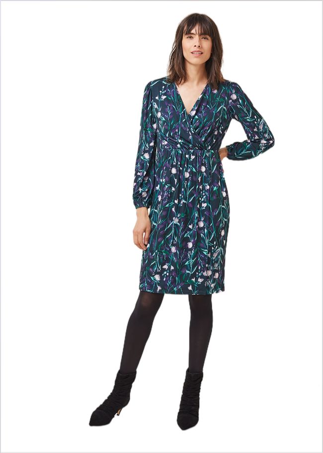  Beatrix Floral Jersey Dress Multi-Coloured 220602000