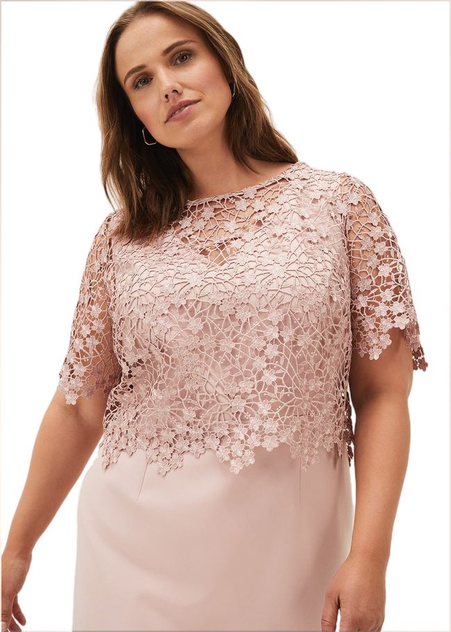  Mariposa Lace Dress Antique Rose 220650840