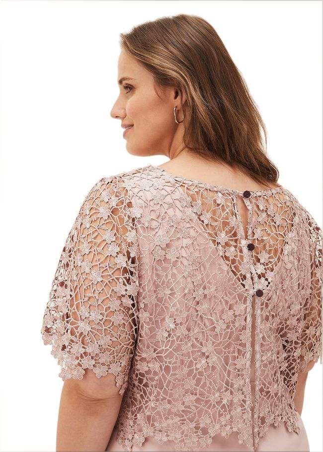  Mariposa Lace Dress Antique Rose 220650840