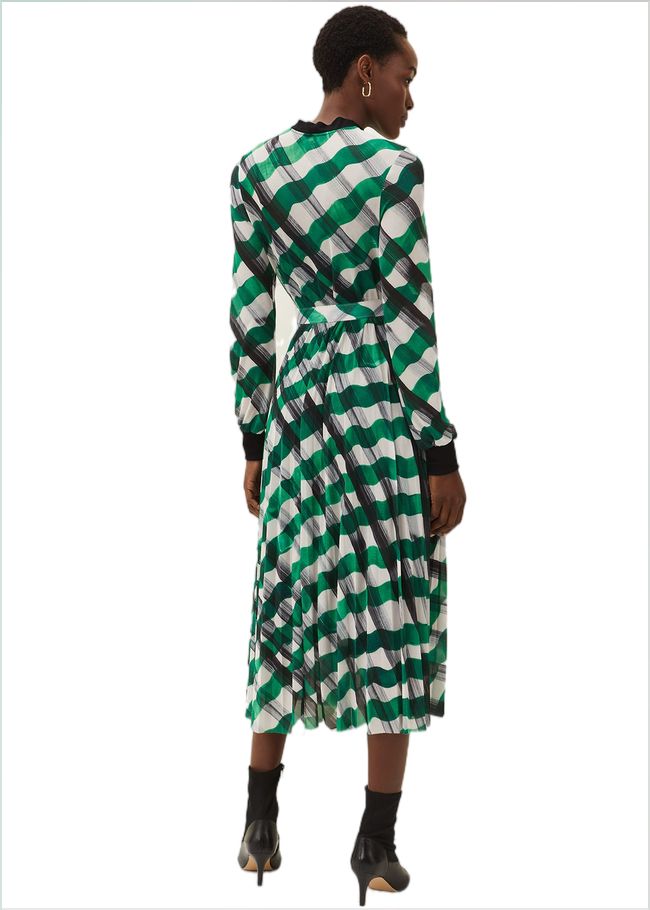  Tiffany Check Mesh Dress Black/Green 220663207