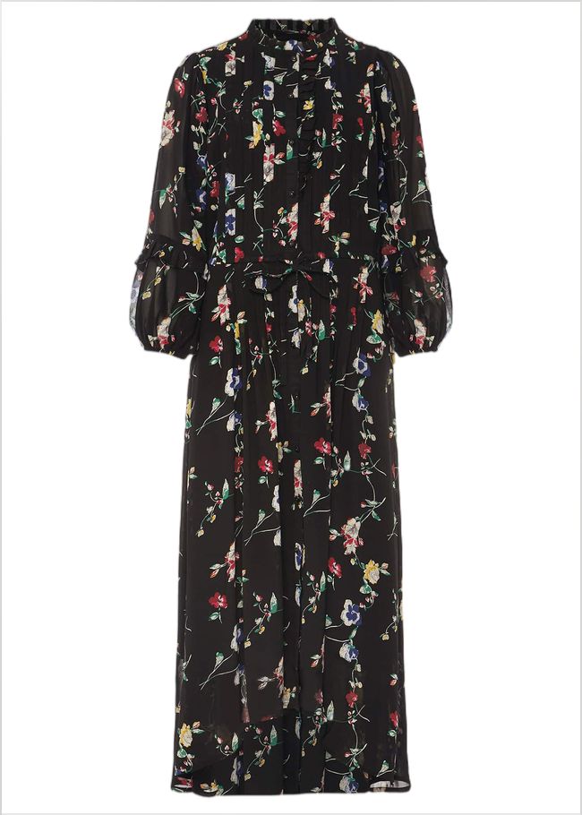  Imara Floral Print Midaxi Dress Black/Multi 220683492