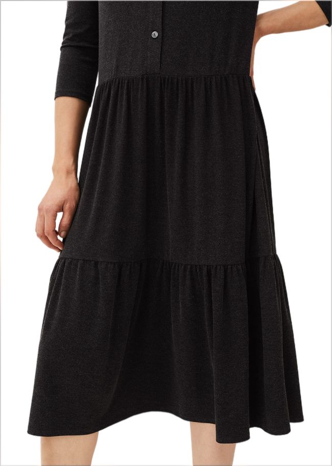  Mina Snuggle Midi Dress Charcoal 220691153