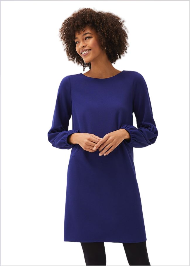  Abbie Jersey Tunic Dress Cobalt 220728751