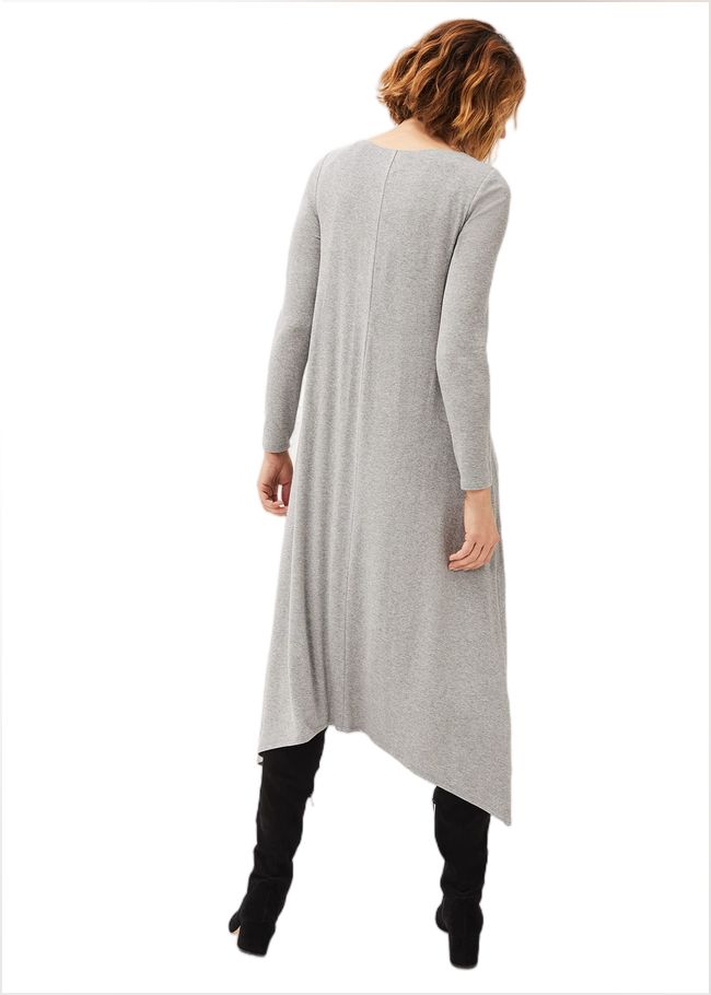  Lexy Midi Jersey Dress Grey Marl 220731019