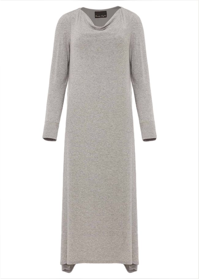  Lexy Midi Jersey Dress Grey Marl 220731019