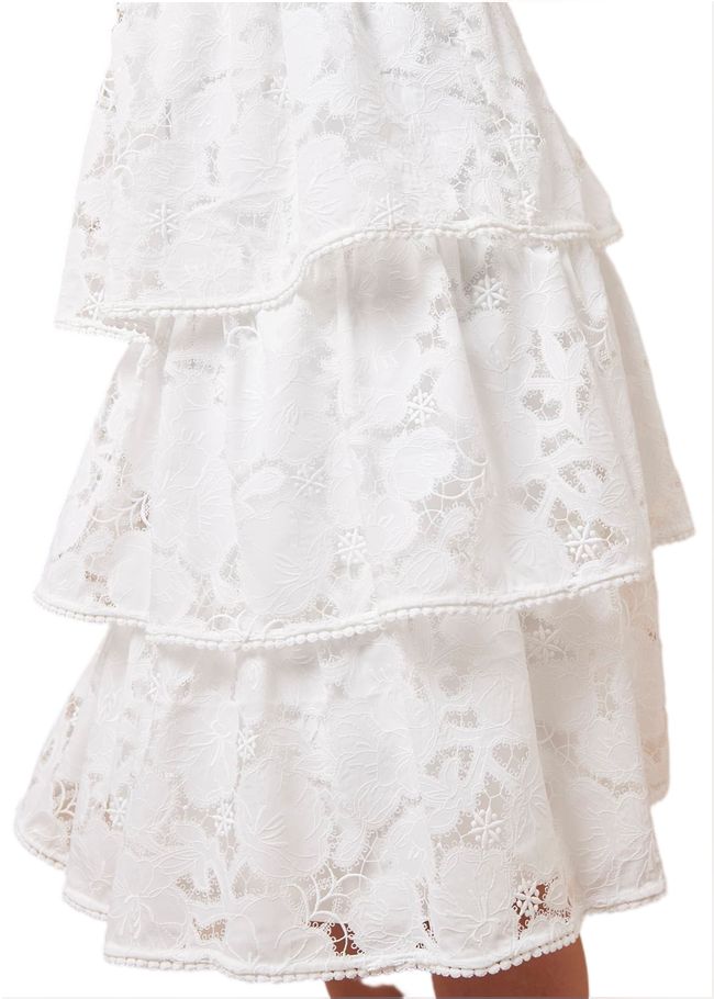  Elyse Lace Tiered Wedding Dress Ivory 220744106