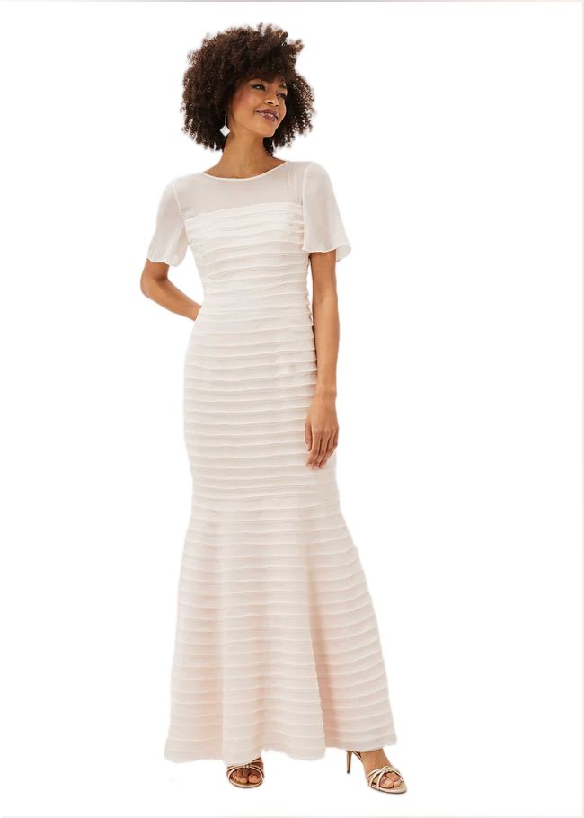  Ivanka Layered Fishtail Dress Cameo 220755675