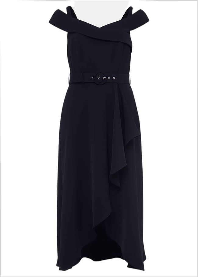  Ashleigh Bardot Dress Navy 220763351