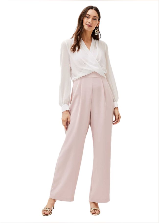  Mindy Wide Leg Jumpsuit Ivory/Antique Rose 220765404