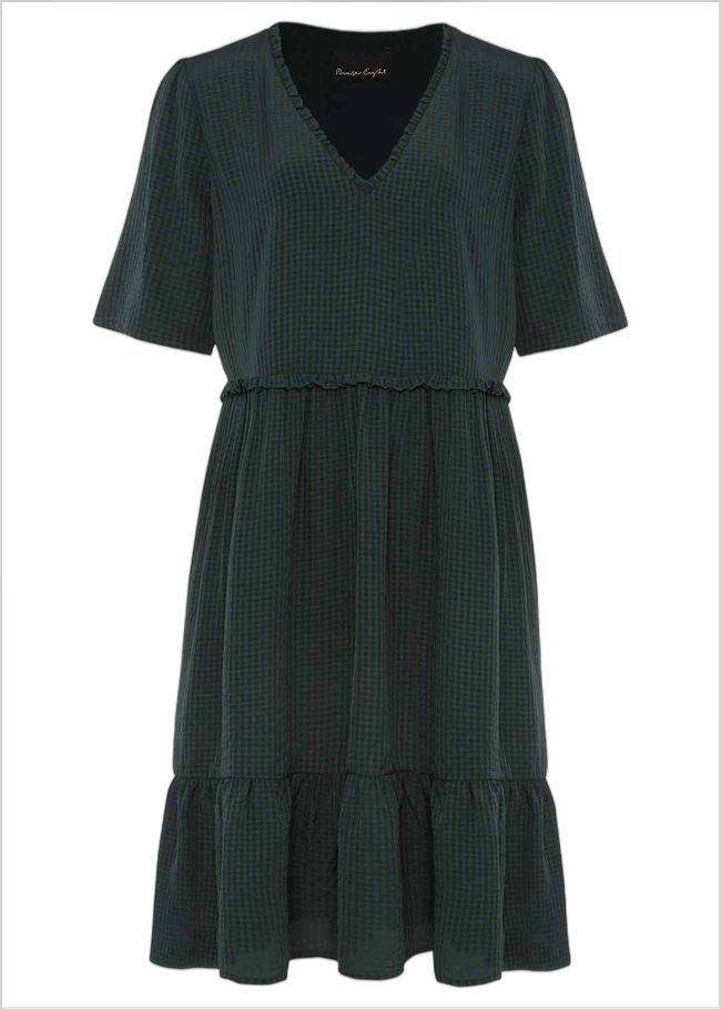  Likita Textured Swing Dress Green 220780693