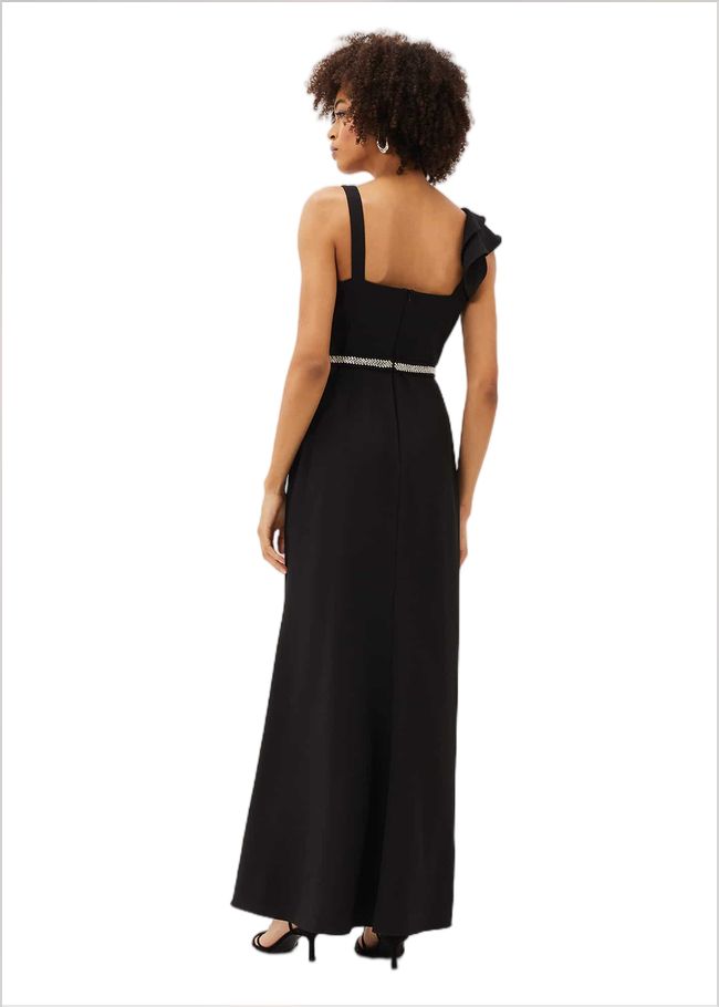  Patsie Elipse Hem Maxi Dress Black 220788050