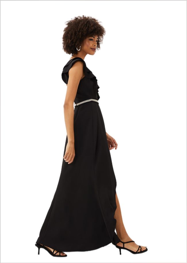  Patsie Elipse Hem Maxi Dress Black 220788050