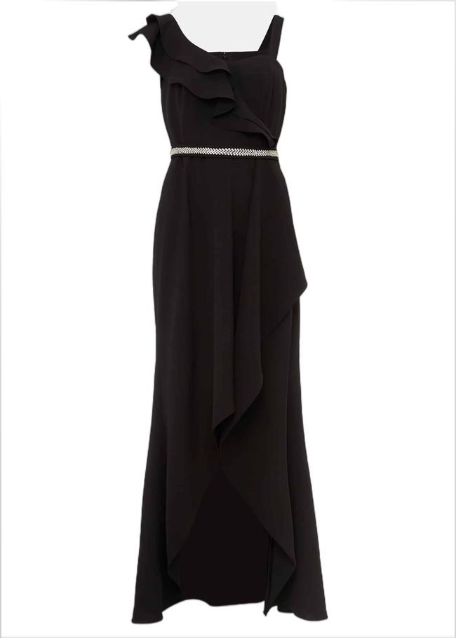  Patsie Elipse Hem Maxi Dress Black 220788050