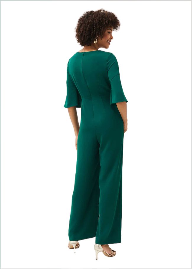  Layla Bow Jumpsuit Emerald 220795832