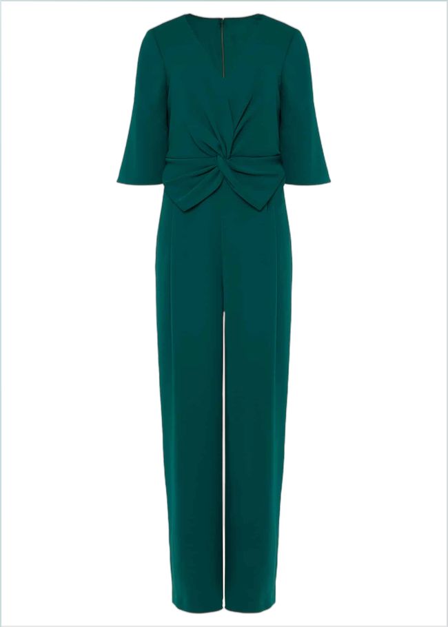  Layla Bow Jumpsuit Emerald 220795832