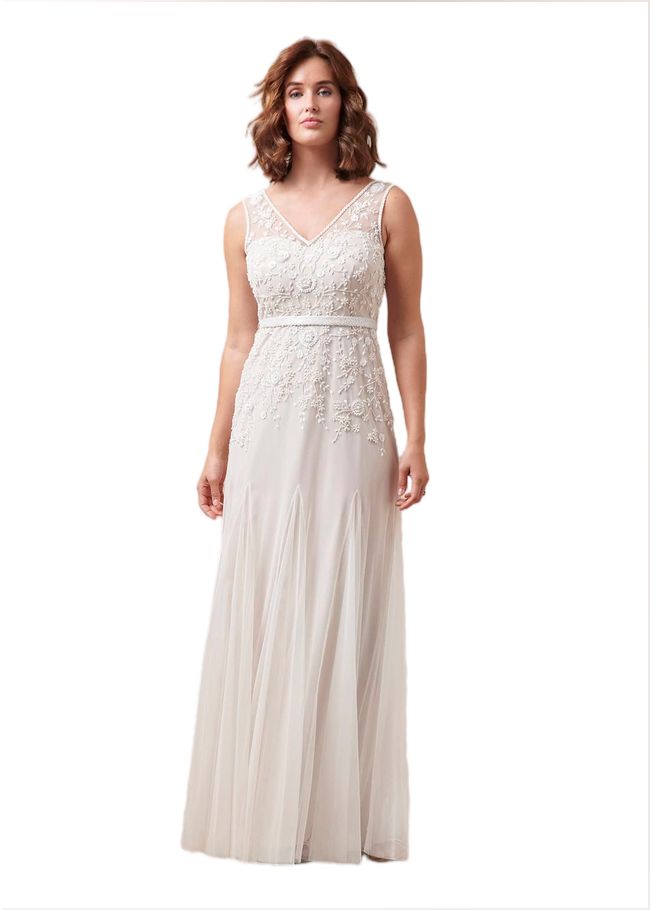  Annalise Beaded Bridal Dress Porcelian 220812749