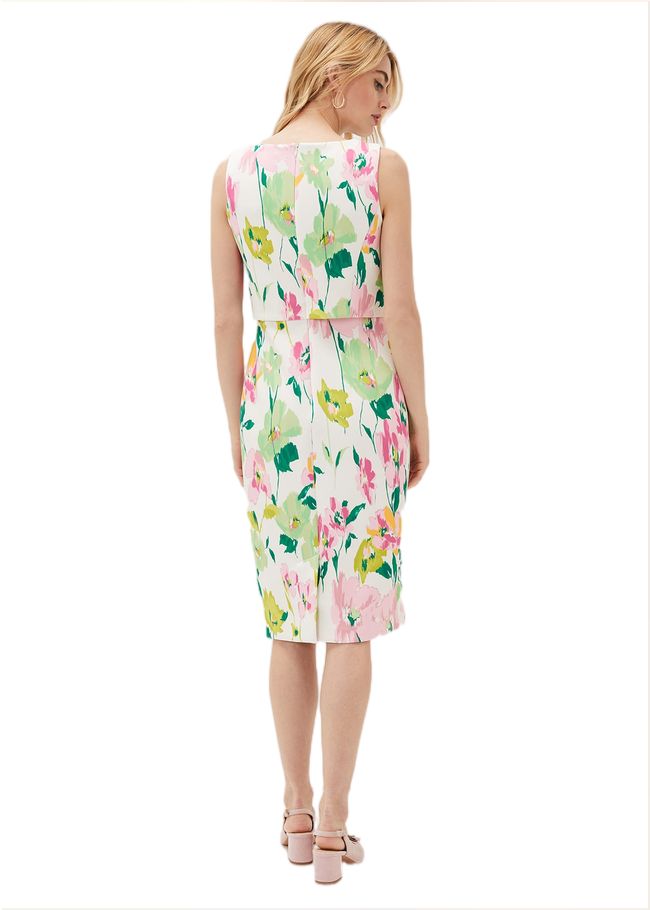  Effie Floral Scuba Dress Ivory 220831106