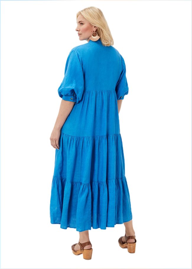  Gracie Tiered Maxi Dress Azure Blue 220834296