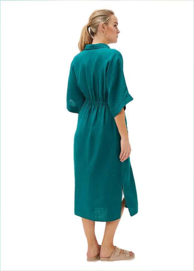  Marlene Tie Shirt Dress Jade 220836452