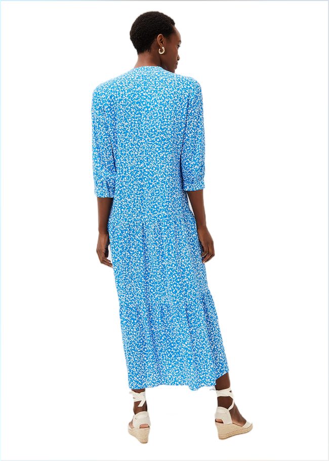  Penele Ditsy Print Maxi Dress Blue/Ivory 220845284