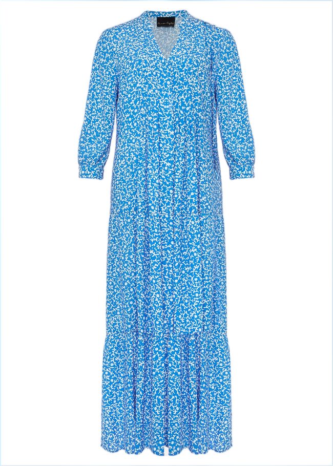  Penele Ditsy Print Maxi Dress Blue/Ivory 220845284