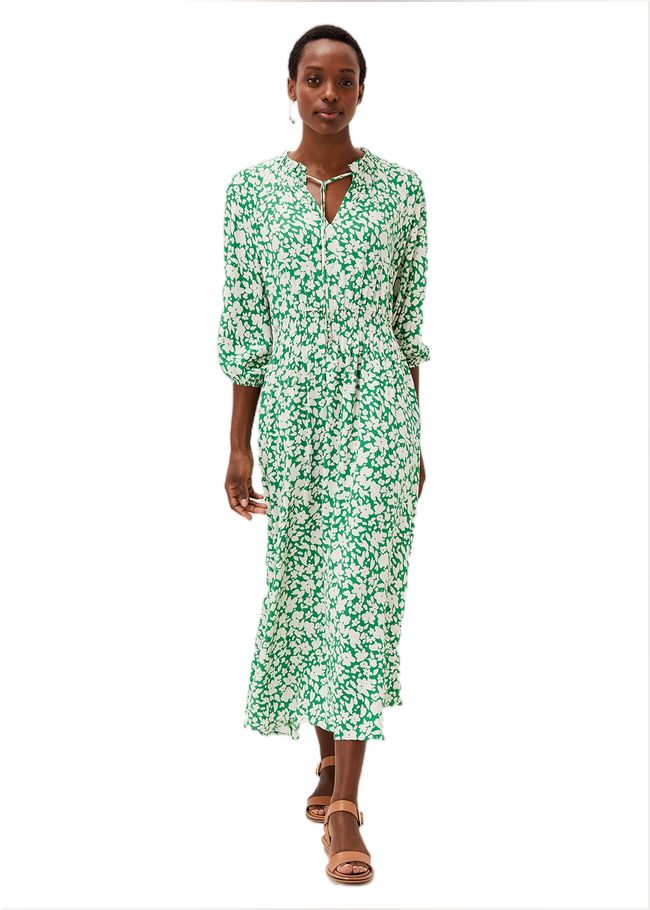  Phillipa Floral Midaxi Dress Green/Ivory 220853496