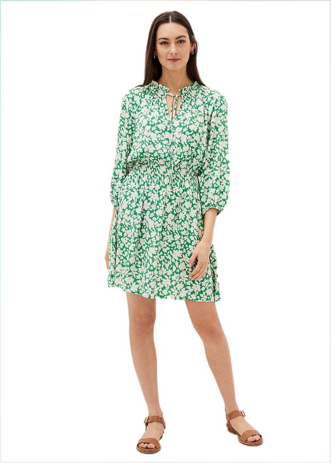  Phillipa Swing Dress Green/Ivory 220854496