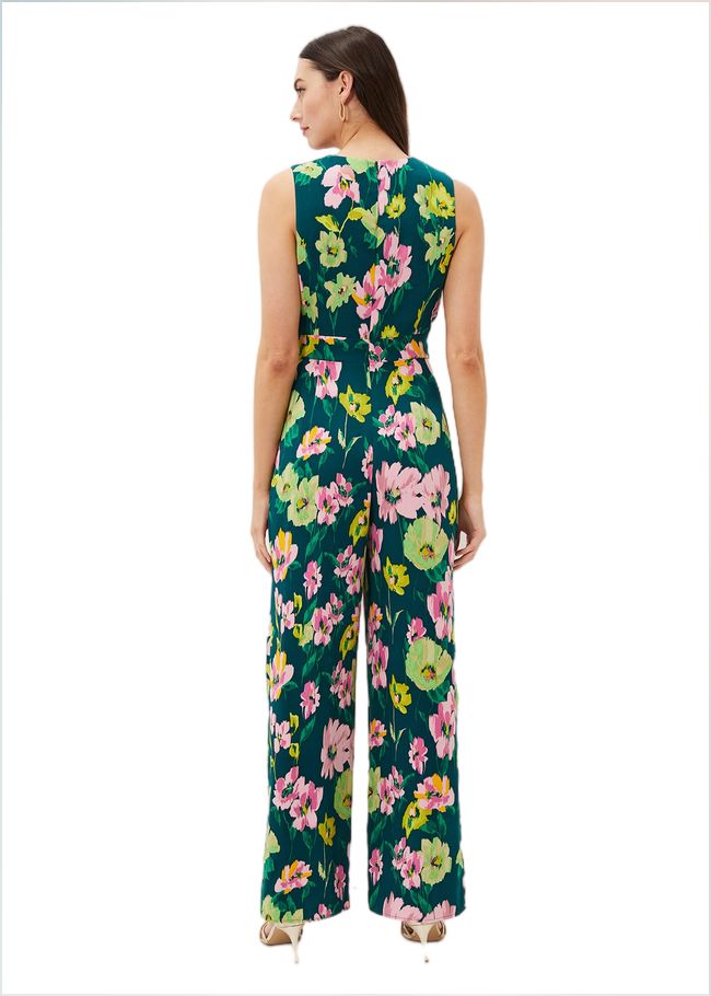  Effie Printed Jumpsuit Teal/Multi 220856761