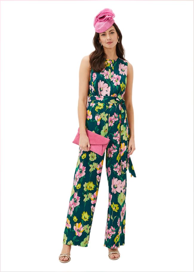  Effie Printed Jumpsuit Teal/Multi 220856761