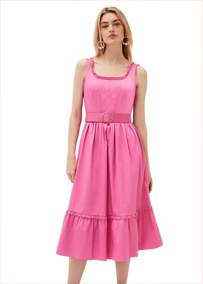  Tanya Belted Midaxi Dress Candy Pink 220859014