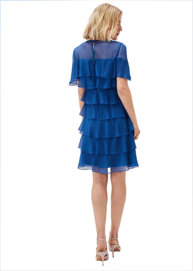  Nika Tiered Shift Dress Capri Blue 220862534