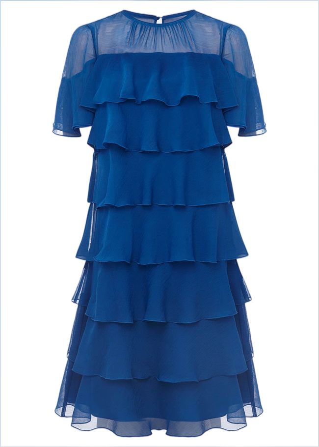  Nika Tiered Shift Dress Capri Blue 220862534