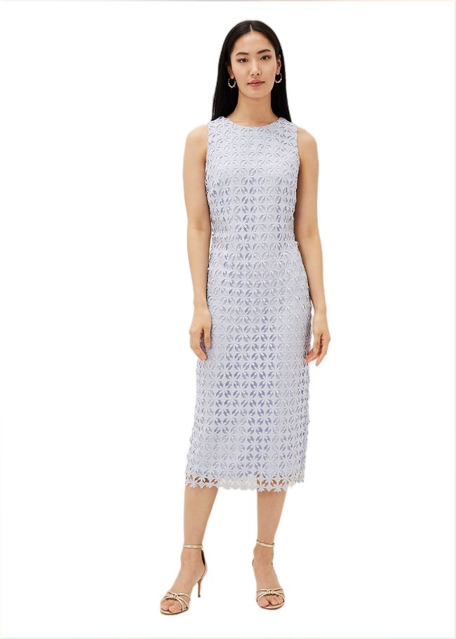  Novah Lace Midi Dress Sky Blue 220874887