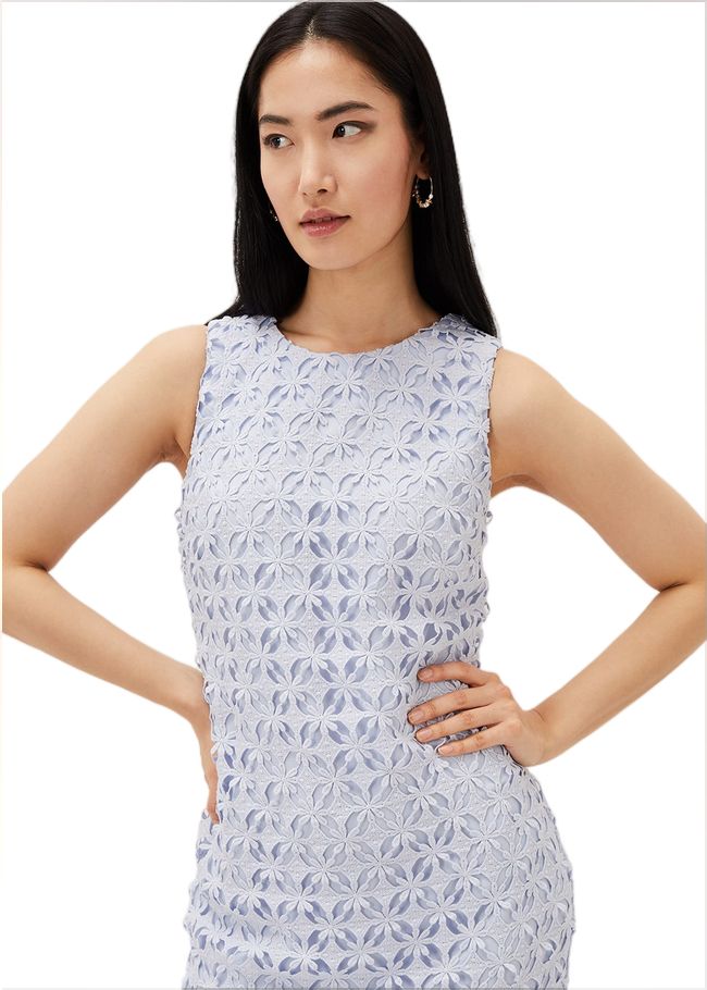  Novah Lace Midi Dress Sky Blue 220874887