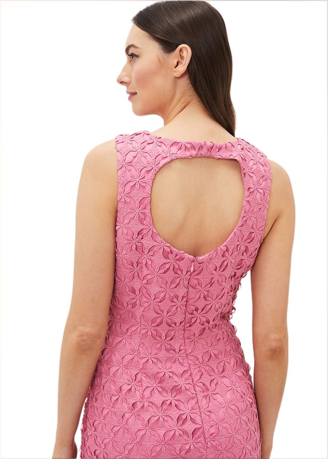  Novah Lace Midi Dress Candy Pink 220875014