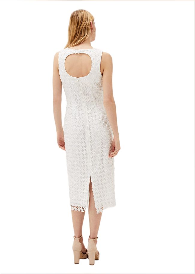  Novah Lace Midi Dress White 220876055