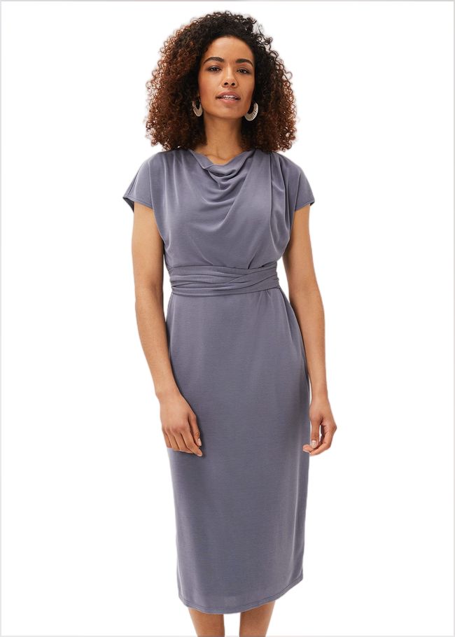  Kadence Cupro Tie Waist Dress Smoke 220877158