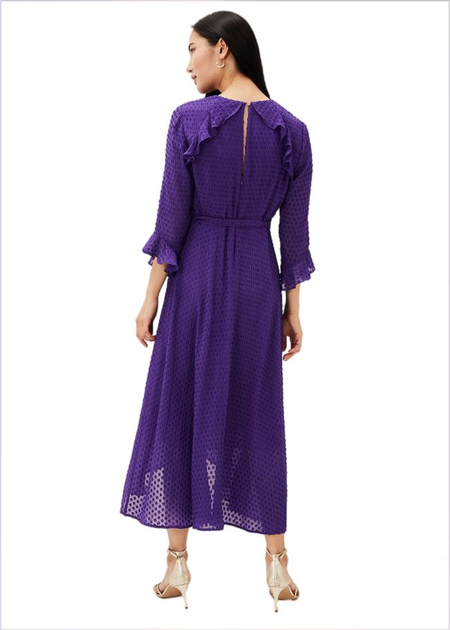  Lilibeth Wrap Midi Dress Violet 220892700