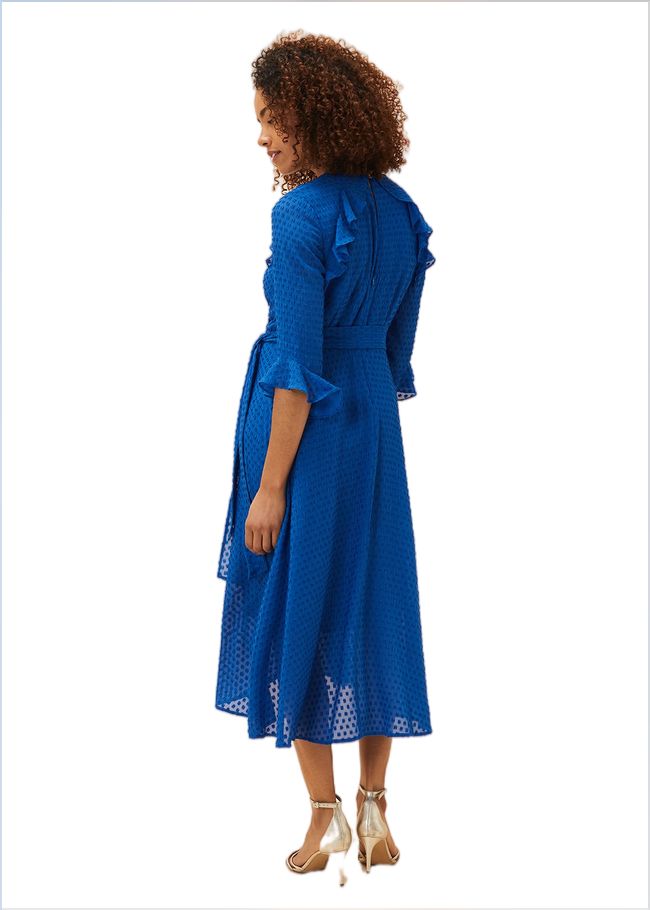  Lilibeth Wrap Midi Dress Capri Blue 220893534